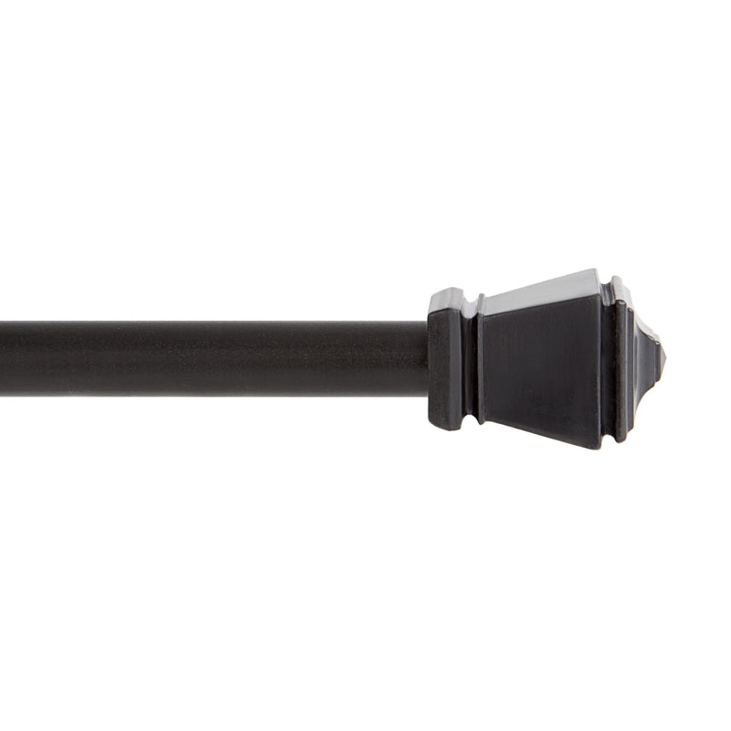 Kenney Black Traditional/Transitional Cafe Rod 28 in. L X 48 in. L
