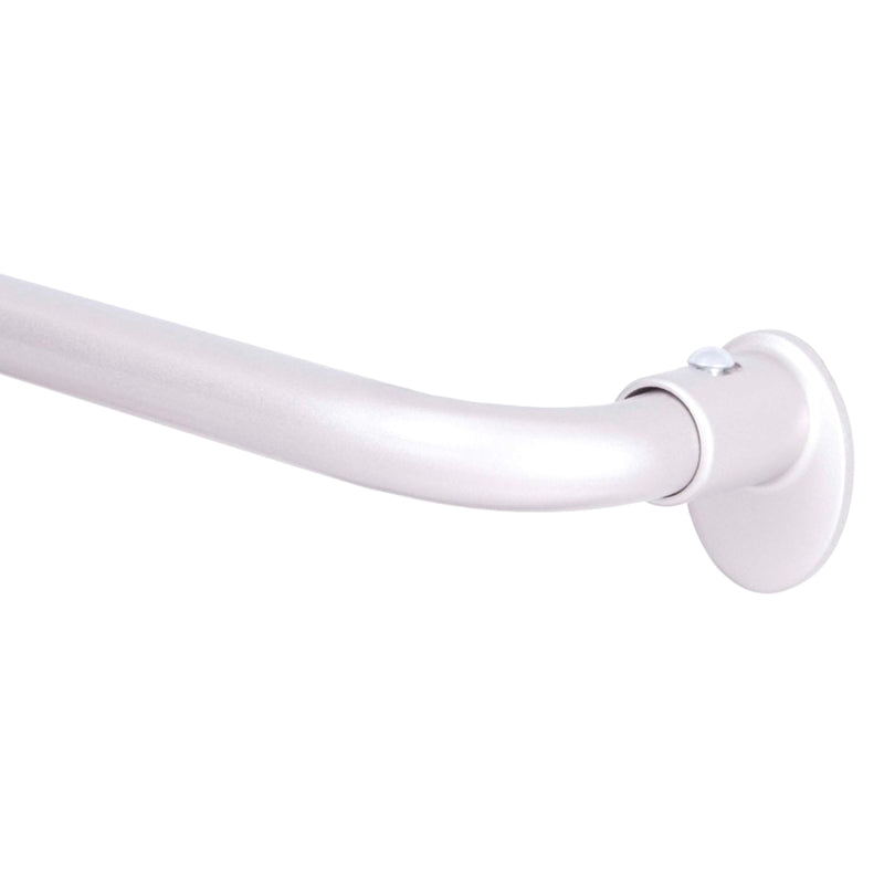 Kenney Sun Zero Satin Silver Silver Modern/Contemporary Curtain Rod 28 in. L X 48 in. L