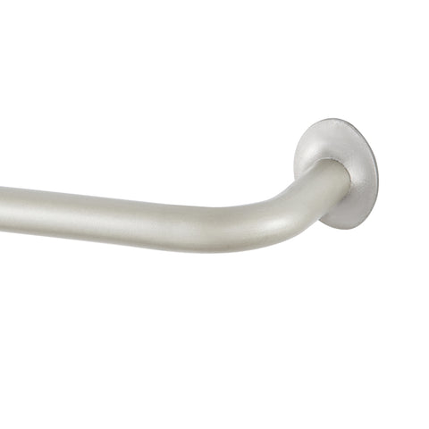 Kenney Sun Zero Satin Silver Silver Modern/Contemporary Curtain Rod 48 in. L X 86 in. L