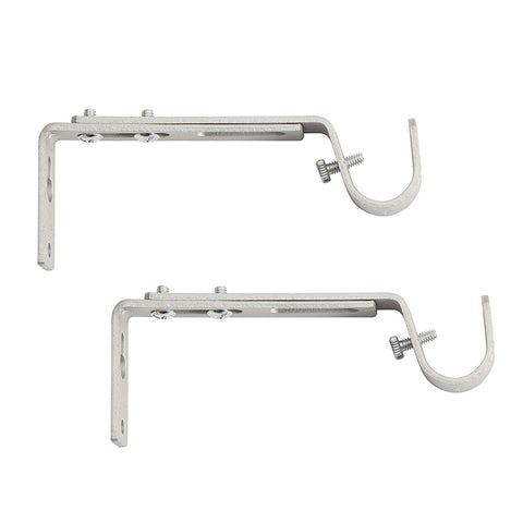 Kenney Satin Nickel Silver Modern/Contemporary Adjustable Bracket 3/4 in. L