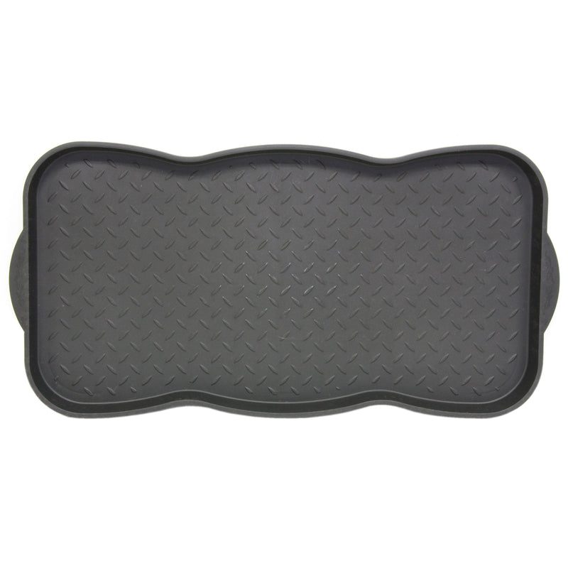 Southern Oaks 15 in. W X 30 in. L Black Plastic Boot Tray
