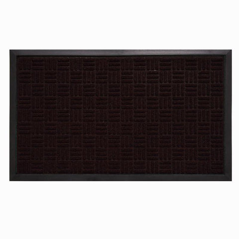 Southern Oaks 24 in. W X 36 in. L Brown Parquet Rubber Door Mat