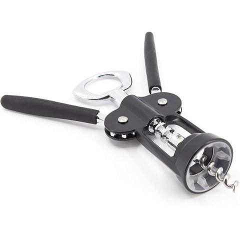 Farberware Black/Silver Plastic/Stainless Steel Wing Corkscrew