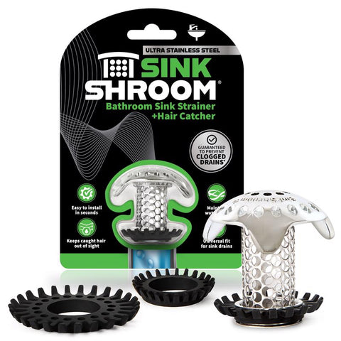 SinkShroom Chrome Stainless Steel Drain Protector