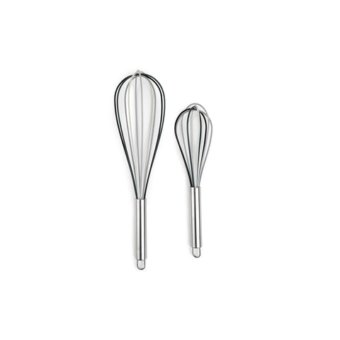 Core Kitchen Gray Silicone/Stainless Steel Whisk Set