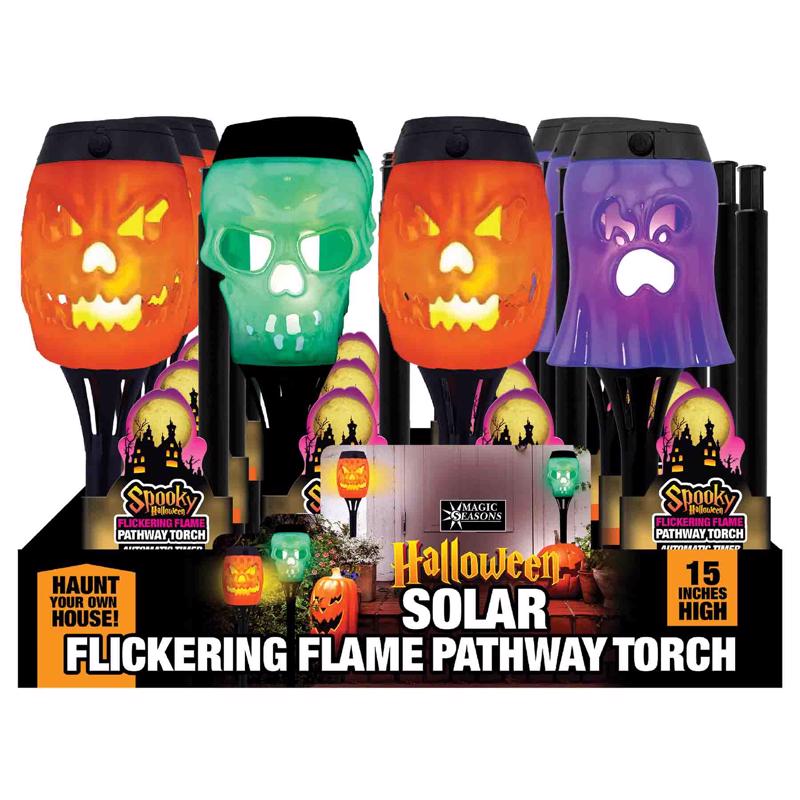 Shawshank LEDz Magic Seasons 15 in. Spooky Solar Pathway Decor (Pack of 12)