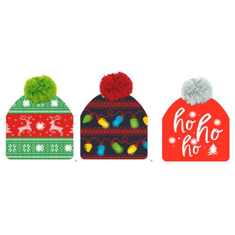 Lotsa Lites Holiday Beanies 1 pk (Pack of 24)