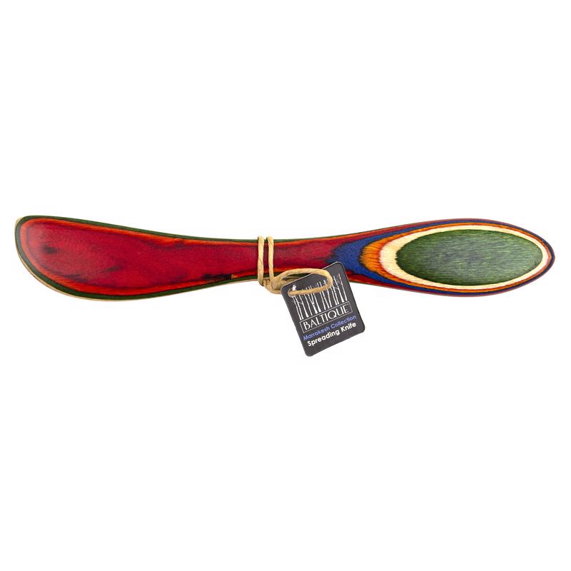 Cuchillo de untar de madera de abedul multicolor Totally Bamboo Baltique