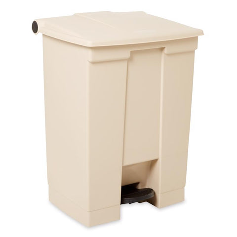 Rubbermaid 26.5 in. H X 19.8 in. W X 16.1 in. L Step-On Trash Can 18 gal Beige