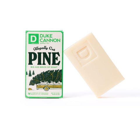 Duke Cannon Holiday Pine Jabón en barra con aroma a pino navideño 10 oz 1 pza