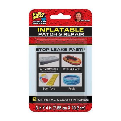 Flex Seal Family of Products Inflatable Patch & Repair 2 pk 3 in. H X 4 in. W X 0 in. L