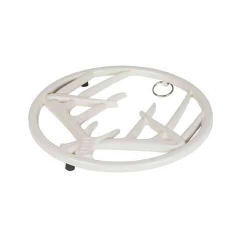 Lodge White Antler Cast Iron Trivet (Pack of 6)