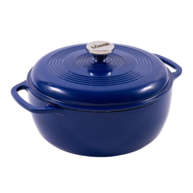 Lodge Cast Iron Dutch Oven 11 in. 6 qt Indigo