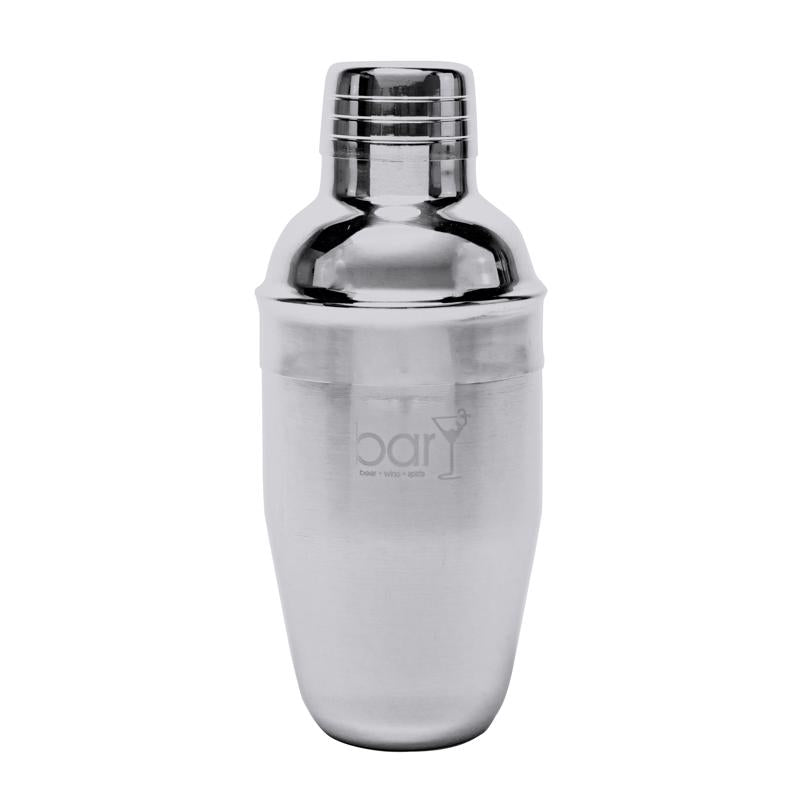 Coctelera BarY3 de acero inoxidable plateado de 12 oz