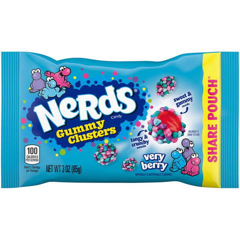 Nerds Very Berry Clusters Gummy Candy 3 oz (Pack of 12)