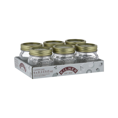 Kilner Regular Mouth Canning Jar 8.5 oz 6 pk (Pack of 2)