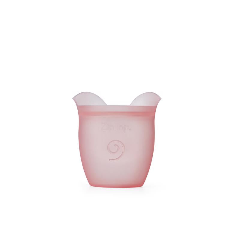 Zip Top 4 oz Pink Storage Cup 1 pk (Pack of 6)