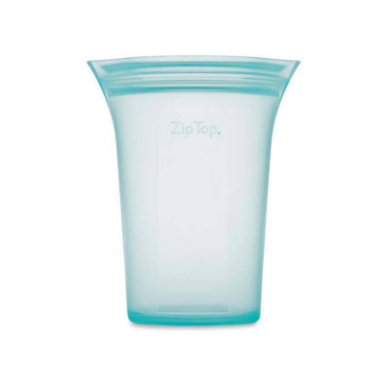 Vaso de almacenamiento color verde azulado de 24 oz con tapa de cierre hermético, 1 ud.