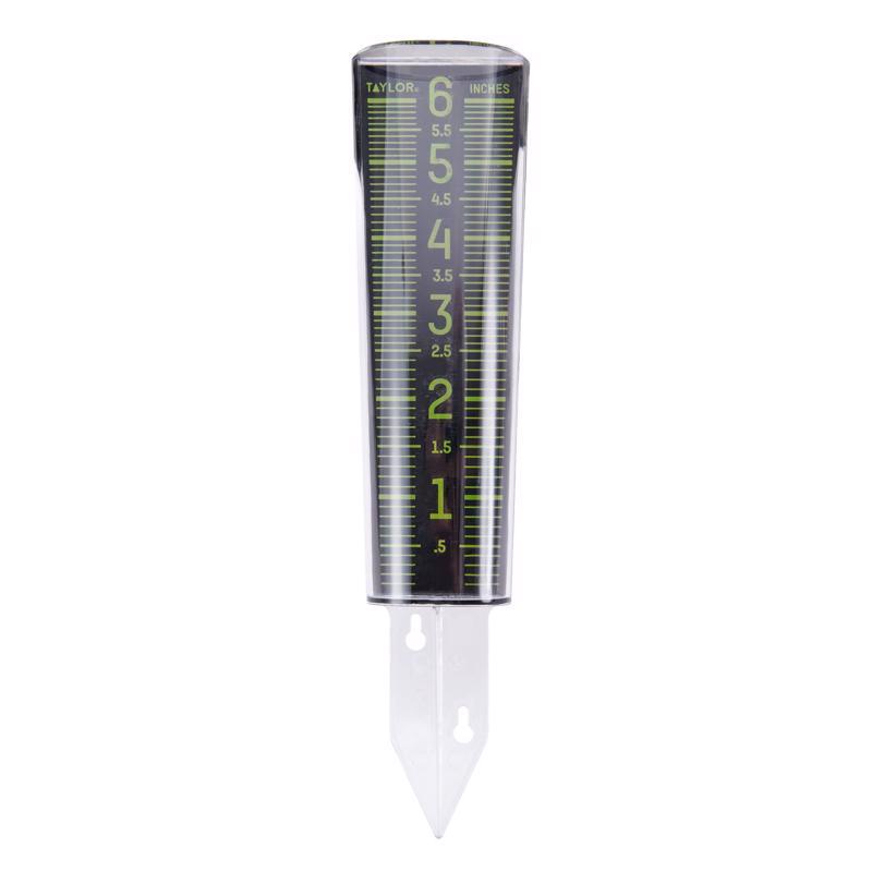 Taylor ClearVu Glow in the Dark Rain Gauge/Sprinkler Ground 1.38 in. W X 2.76 in. L (Pack of 6)