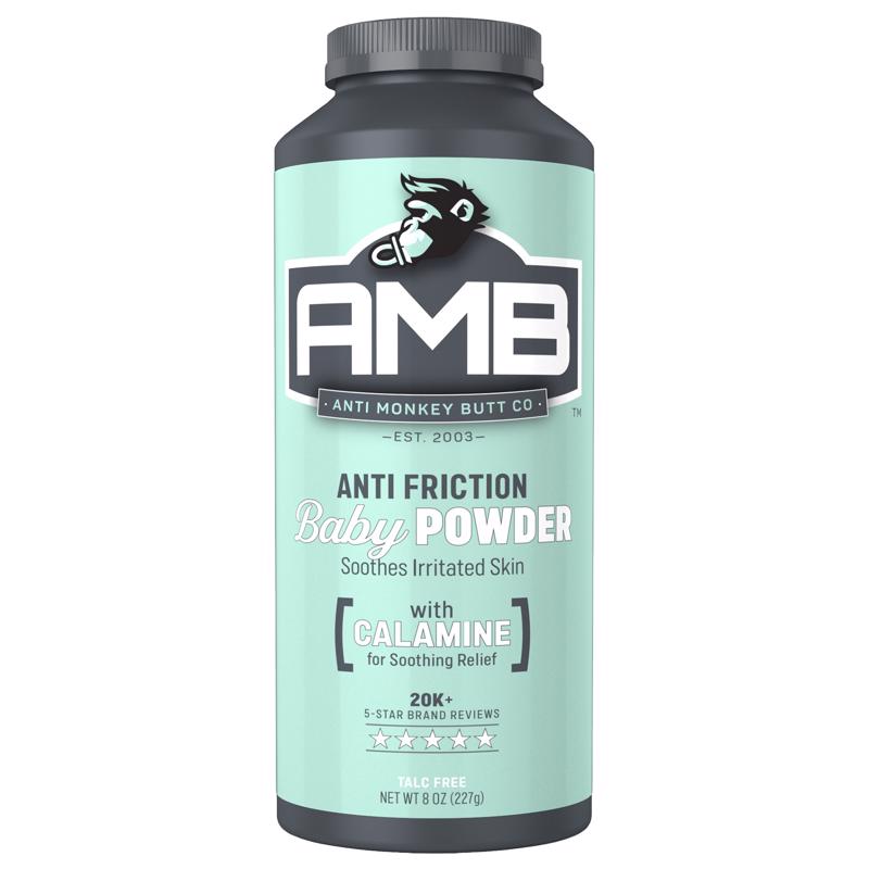 Anti Monkey Butt Baby Anti-Friction Powder 8 oz (Pack of 3)