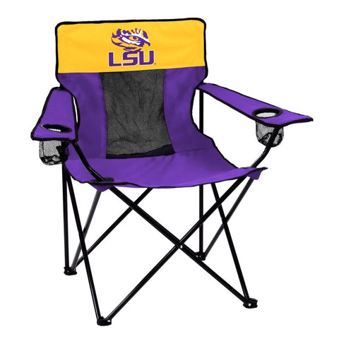 Logo Brands Elite Purple LSU Director's Folding Quad Chair