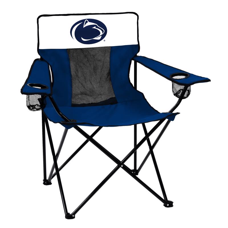 Logo Brands Penn State Blue Vibes Director's Folding Quad Chair