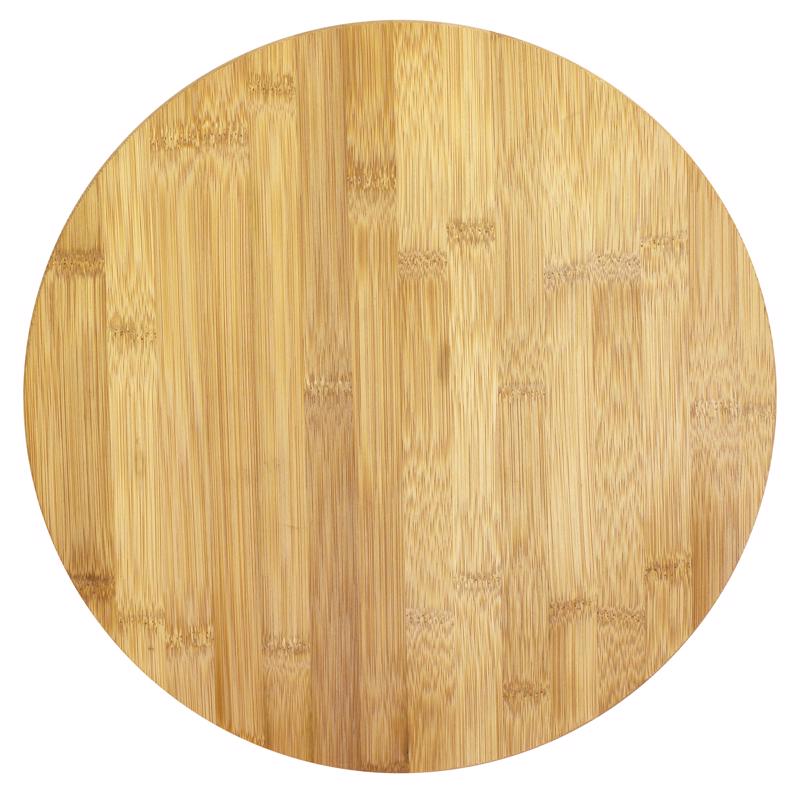 Plato giratorio de bambú Totally Bamboo TB Home marrón, 1 pulg. de alto x 14 pulg. de profundidad