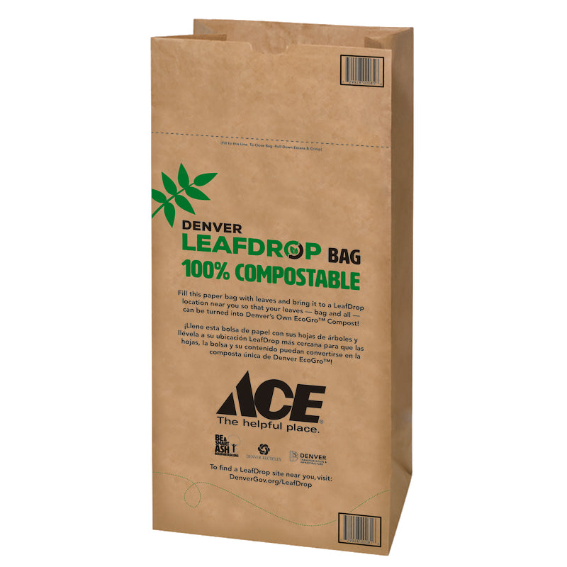 Ampac Ace Denver Leafdrop 30 gal Lawn & Leaf Bags Flat Top 5 pk