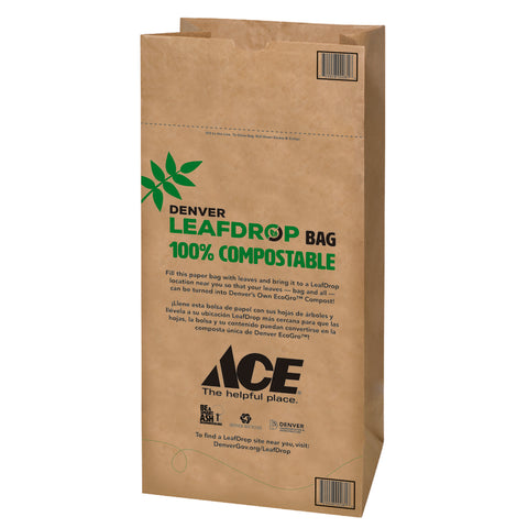 Ampac Ace Denver Leafdrop 30 gal Lawn & Leaf Bags Flat Top 5 pk
