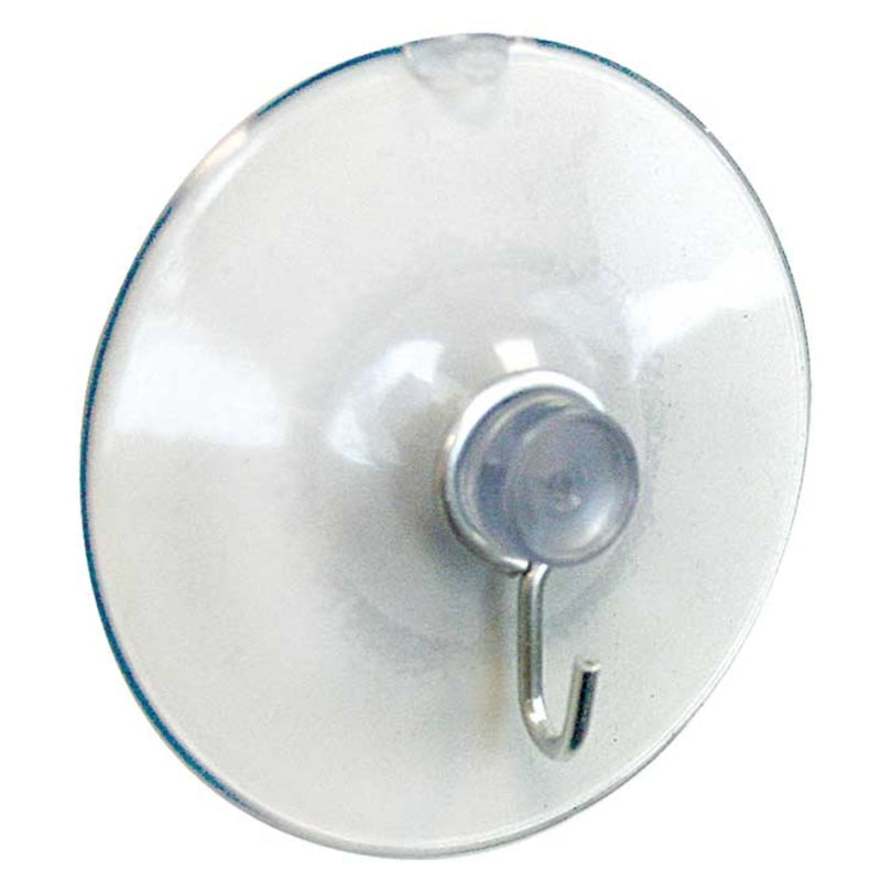 Crawford Large Plastic Suction Cup Hook 2.25 in. L 1 pk (Pack of 50)