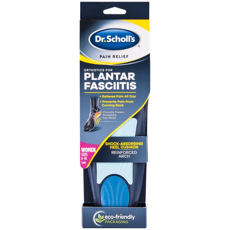 Dr Scholl's Plantar Fascitis Insoles 6-10 Blue 1 pair