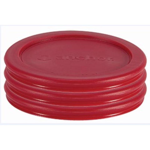Anchor Hocking Red Reusable Lid 3 pk (Pack of 24)