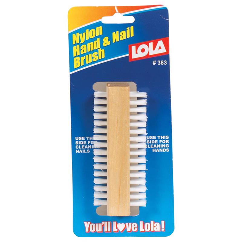Cepillo de mano y uñas Lola con mango de madera, 3,88 in. de ancho