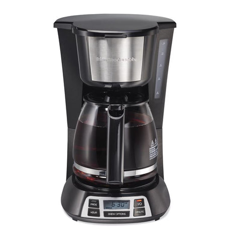 Hamilton Beach 12 cups Black/Silver Coffee Maker (Pack of 2)