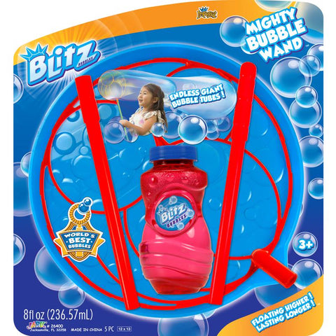 Blitz Bubbles Mighty Bubble Wand Multicolored 1 pc (Pack of 6)