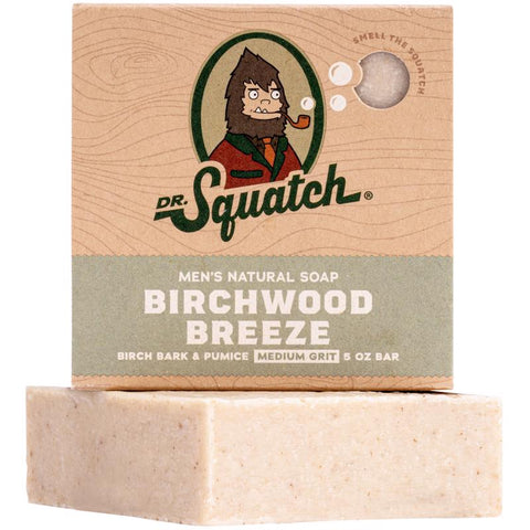 Jabón en barra Dr. Squatch aroma Birchwood Breeze 5 oz 1 pza.