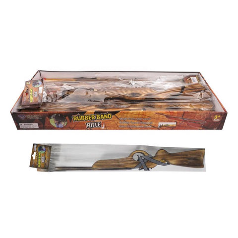 Diamond Visions Wood Toys Rubber Band Rifle Wood 1 pk (Pack of 12)