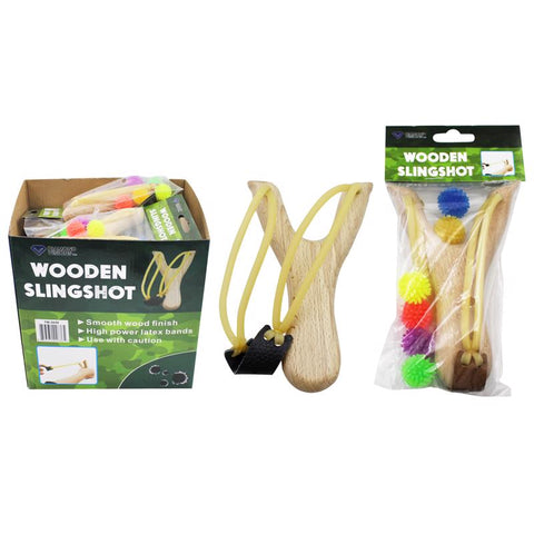 Diamond Visions Sling Shot with Silicone Balls Wood/Silicone 1 pk (Pack of 18)