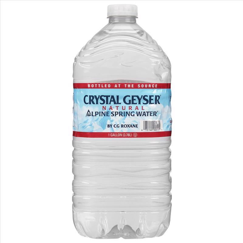 Crystal Geyser Spring Water Natural Spring Water 1 gal 1 pk (Pack of 6)