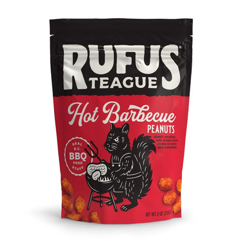 Rufus Teague Hot Peanuts Hot-Honey Roasted BBQ Peanuts 9 oz Bagged