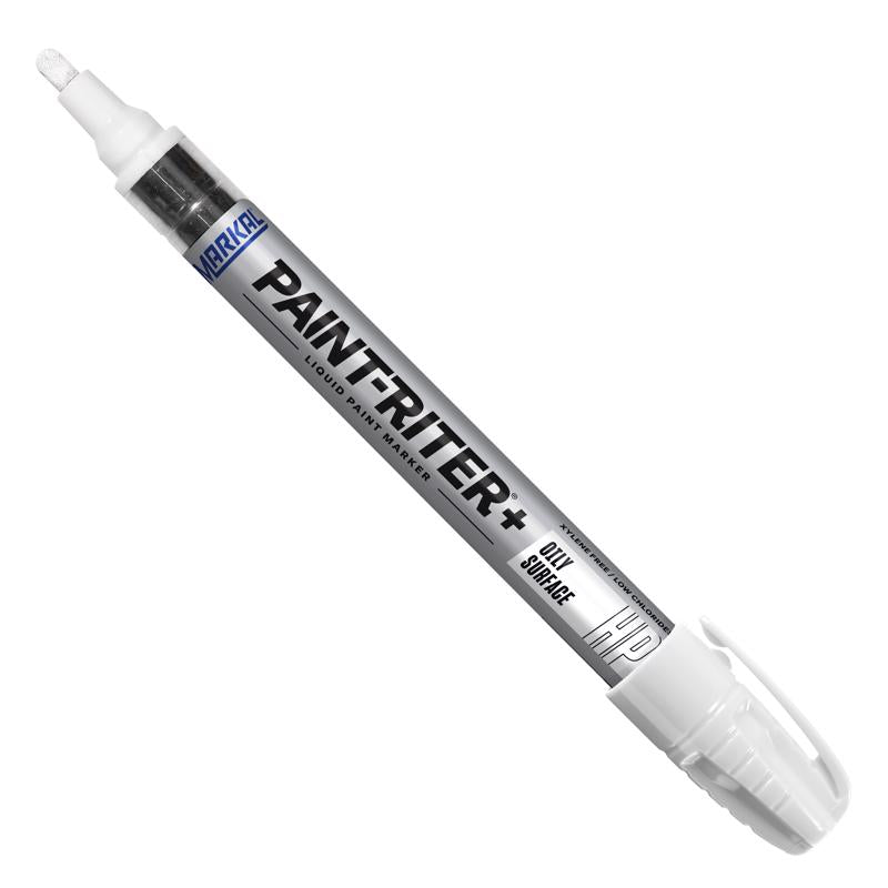Marcador de pintura líquida estándar blanco Markal Paint-Riter, paquete de 1