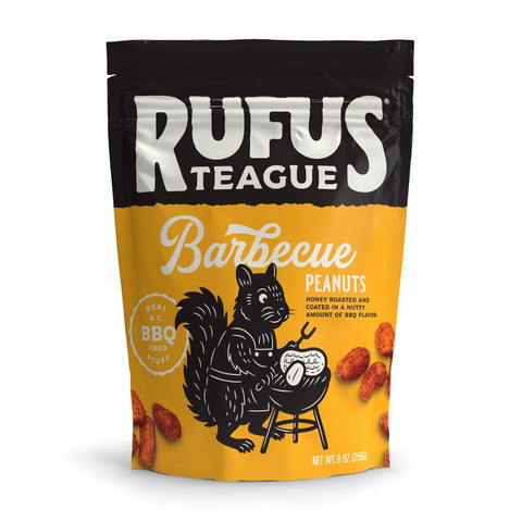 Rufus Teague Honey BBQ Peanuts BBQ Honey Roasted Peanuts 9 oz Bagged