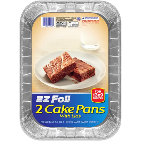 Hefty EZ Foil 9 in. W X 13 in. L Cake Pan 2 pc (Pack of 9)