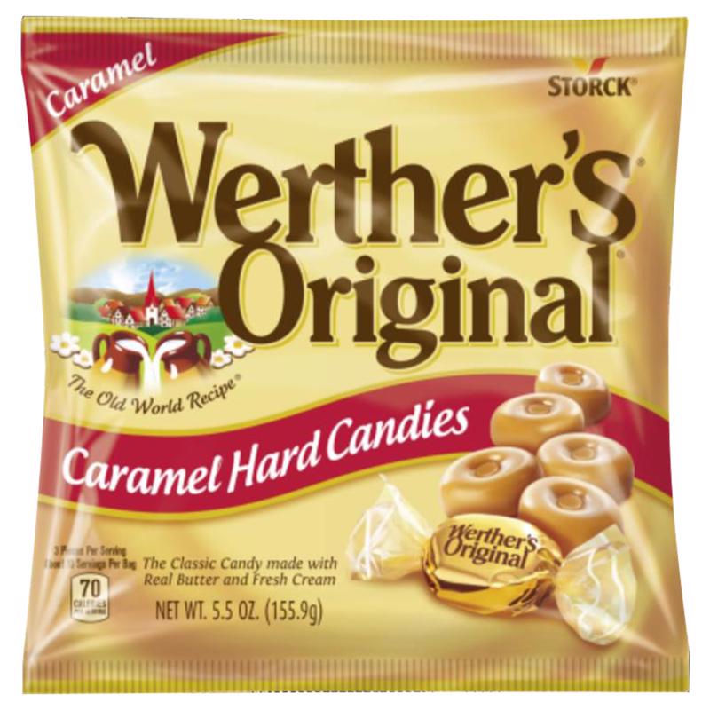 Werther's Original Butter/Fresh Cream Hard Candy 5.5 oz (Pack of 12)