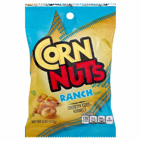 Corn Nuts Ranch Snack 4 oz Bagged (Pack of 12)