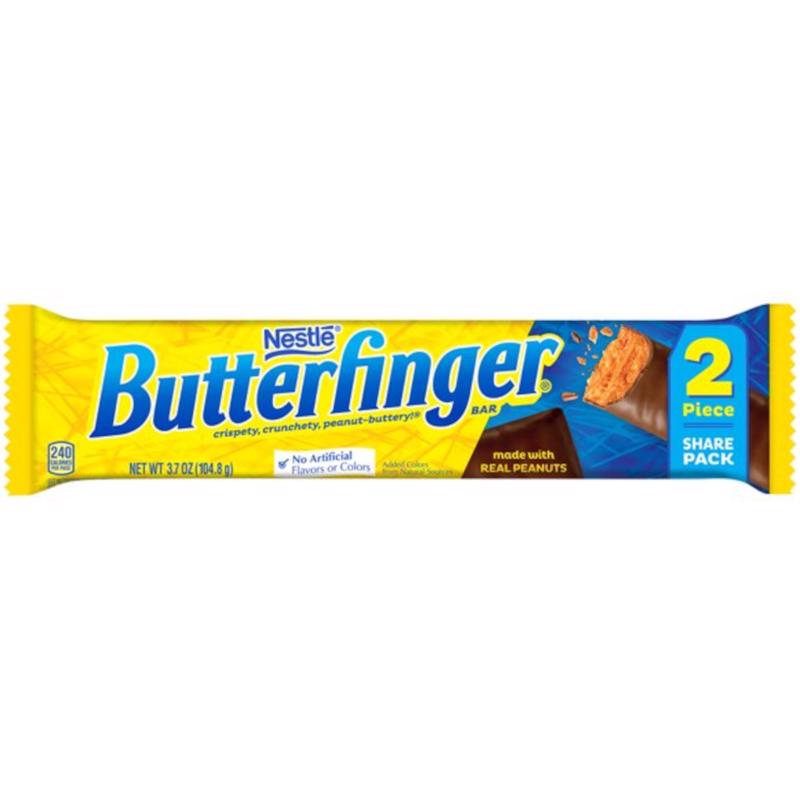 Nestle Butterfinger Peanut Candy Bar 3.7 oz (Pack of 18)