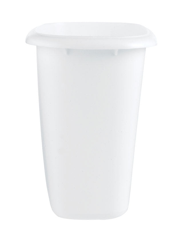 Rubbermaid 1.5 gal White Plastic Vanity Wastebasket (Pack of 6)