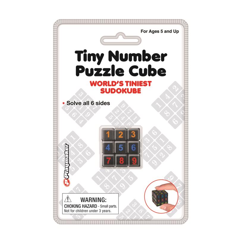 Playmaker Toys Cubo rompecabezas de números pequeño multicolor (Paquete de 12)