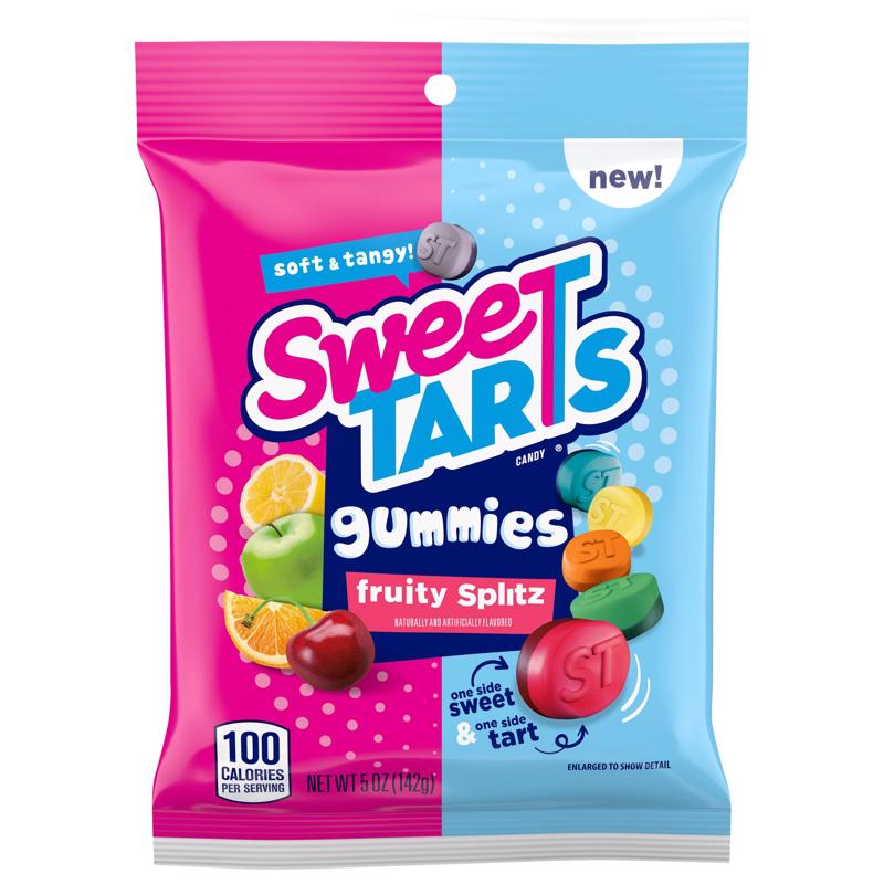 SweetTARTS Fruity Splitz Gummi Candy 5 oz (Pack of 12)
