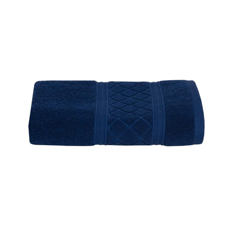 Sttelli Radiance Navy Cotton Bath Towel 1 pc (Pack of 6)